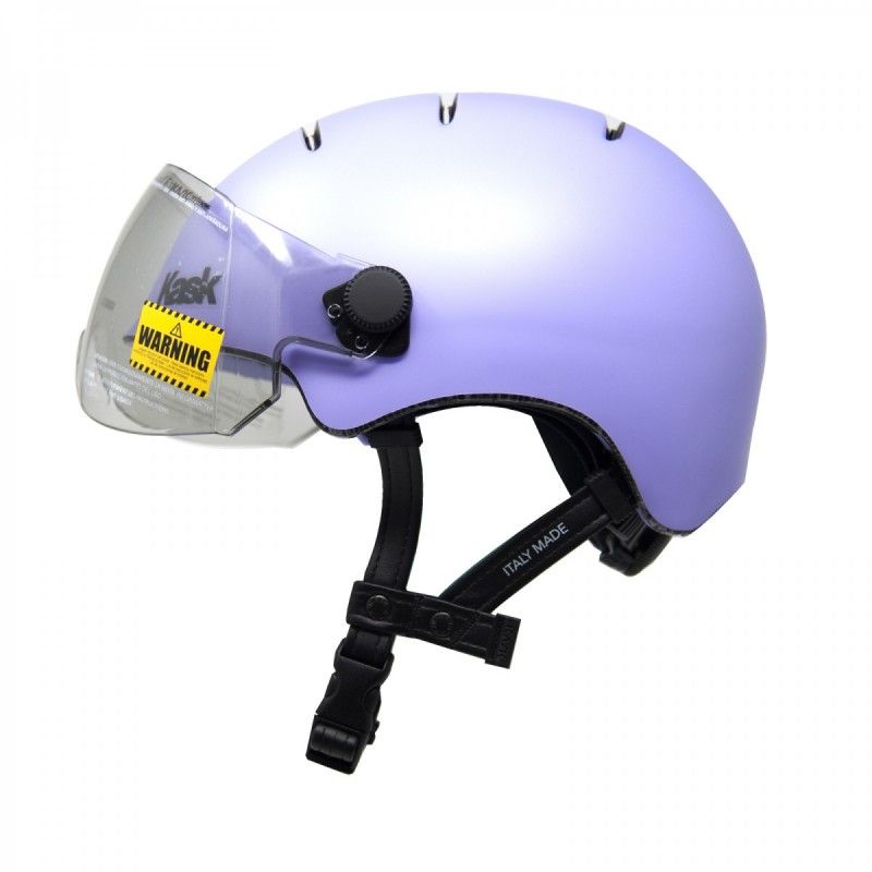 Casque vélo urbain à visière (écran fumé)