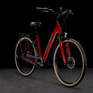 Vélo de ville électrique Cube Supreme Hybrid PRO  rouge