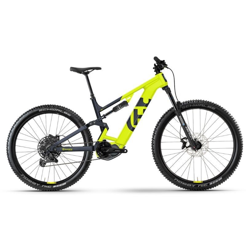 VTT tout suspendue electrique Husqvarna Mountain Cross MC1 Taille du cadre Velo XL Couleur Jaune