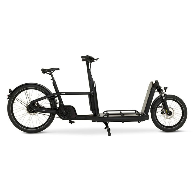 Velo cargo electrique Carqon Flatbed Batterie Bosch 500Wh Couleur Noir