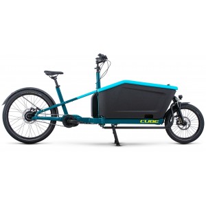 Velo cargo electrique Cube Cargo Hybrid Dual Couleur Bleu