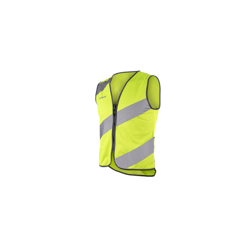 Wowow Roadie Gilet de sécurité cycliste jaune fluo haute visibilité